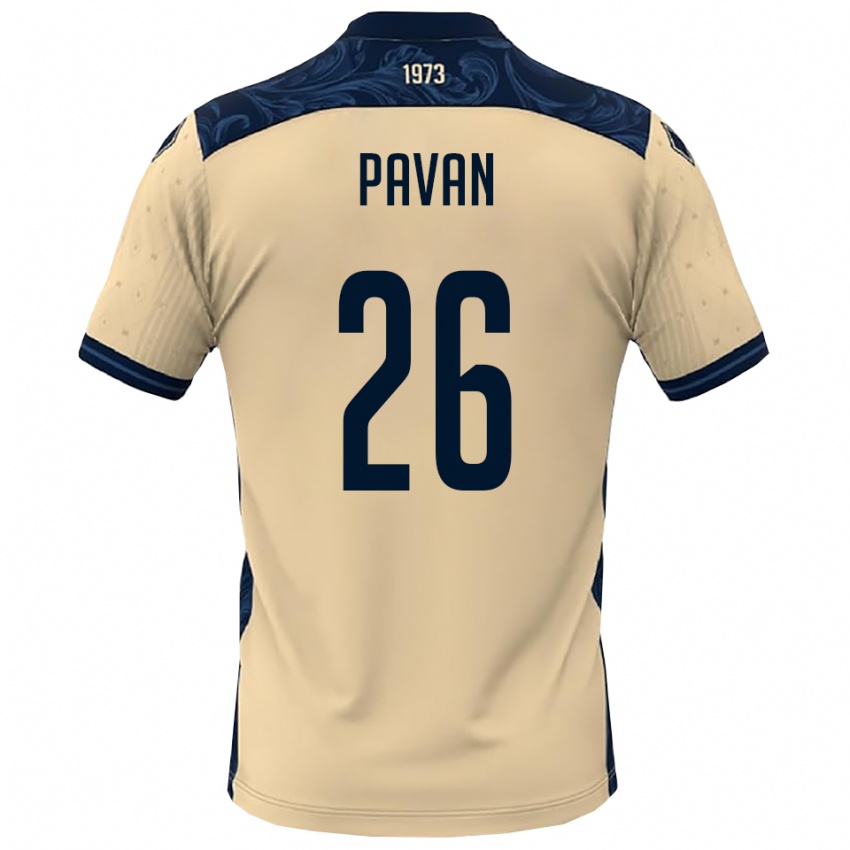 נשים Nicola Pavan #26 לבן כחול נייבי הרחק ג'רזי 2025/26 חולצה קצרה