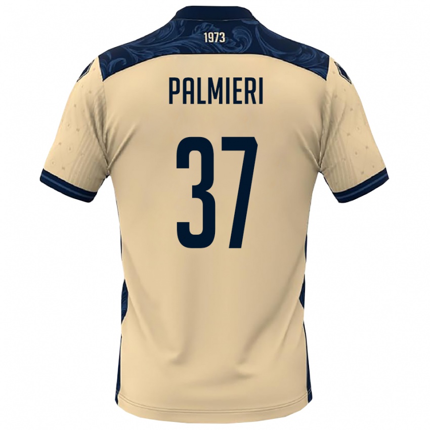 נשים ריקרדו פאלמיירי #37 לבן כחול נייבי הרחק ג'רזי 2025/26 חולצה קצרה