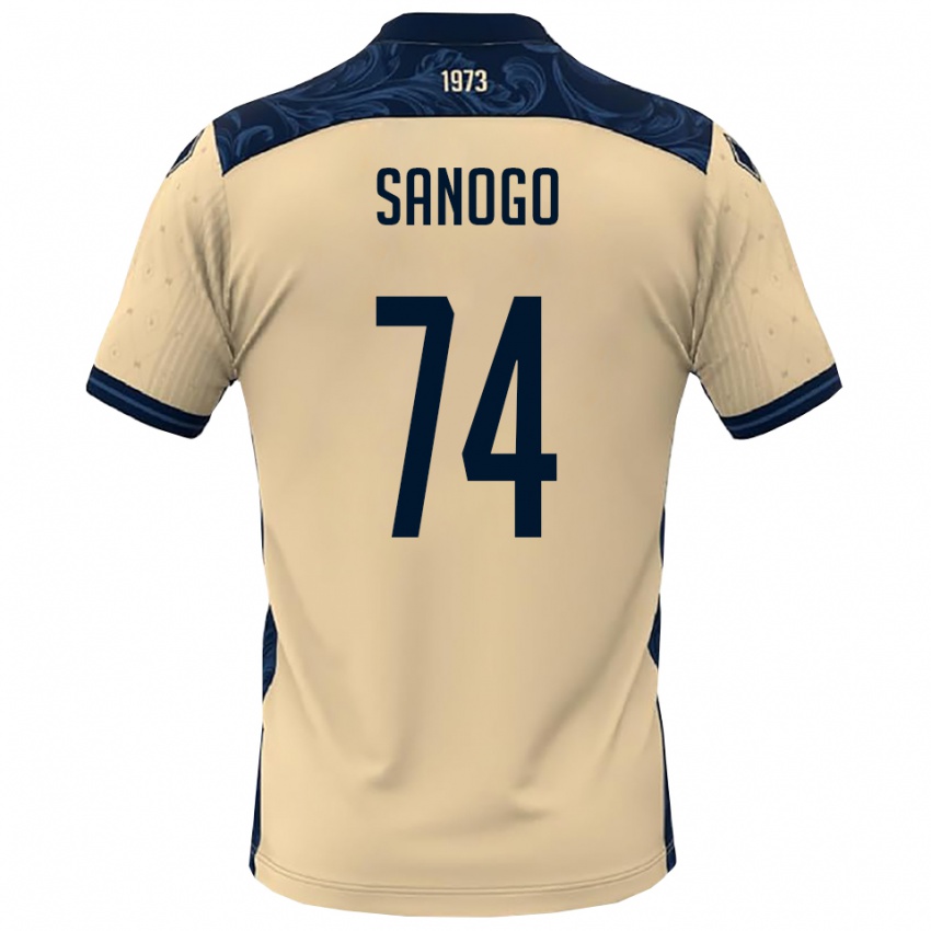 נשים אחמד קאדר סאנוגו #74 לבן כחול נייבי הרחק ג'רזי 2025/26 חולצה קצרה