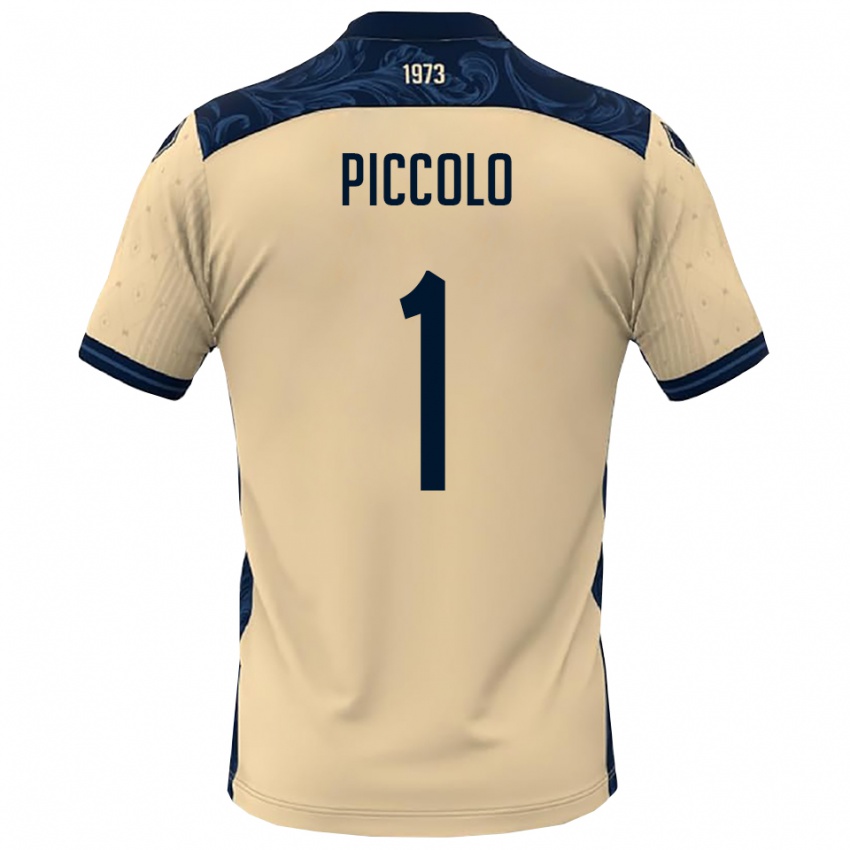 נשים Giacomo Piccolo #1 לבן כחול נייבי הרחק ג'רזי 2025/26 חולצה קצרה