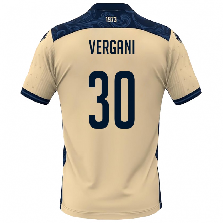 נשים Mattia Vergani #30 לבן כחול נייבי הרחק ג'רזי 2025/26 חולצה קצרה