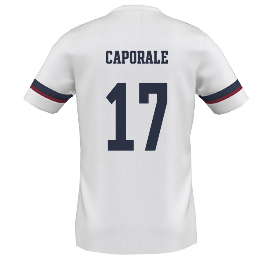 נשים אלסנדרו קפורלה #17 לבן אדום הרחק ג'רזי 2025/26 חולצה קצרה