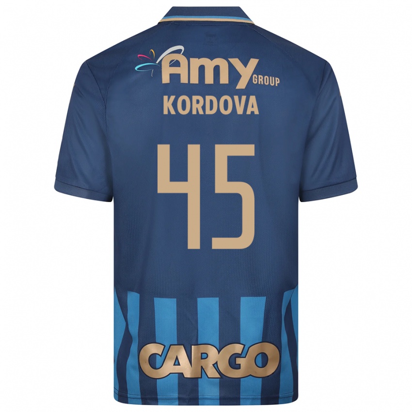 נשים אדיר קורדובה #45 כחול נייבי כחול הרחק ג'רזי 2025/26 חולצה קצרה