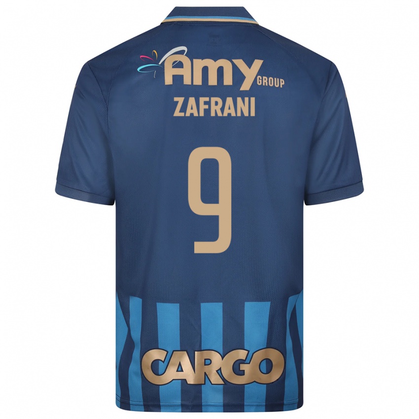 נשים זה זעפרן #9 כחול נייבי כחול הרחק ג'רזי 2025/26 חולצה קצרה