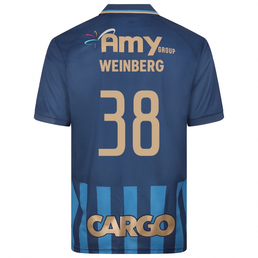 נשים דן ויינברג #38 כחול נייבי כחול הרחק ג'רזי 2025/26 חולצה קצרה