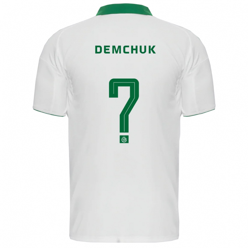 נשים Artyom Demchuk #0 לבן ירוק הרחק ג'רזי 2025/26 חולצה קצרה