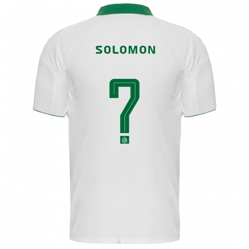 נשים איתי סולומון #0 לבן ירוק הרחק ג'רזי 2025/26 חולצה קצרה