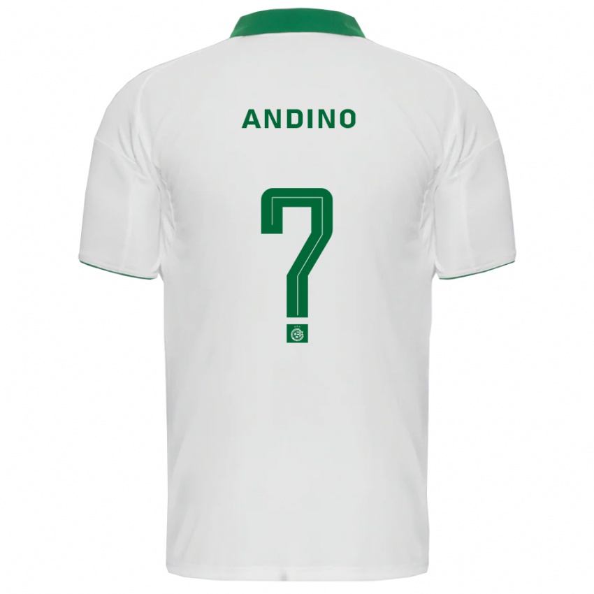 נשים Ange Andino #0 לבן ירוק הרחק ג'רזי 2025/26 חולצה קצרה