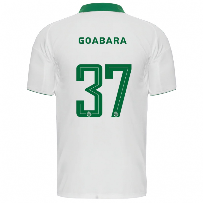 נשים Ibrahim Goabara #37 לבן ירוק הרחק ג'רזי 2025/26 חולצה קצרה נשים Ibrahim Goabara #37 לבן ירוק הרחק ג'רזי 2025/26 חולצה קצרה