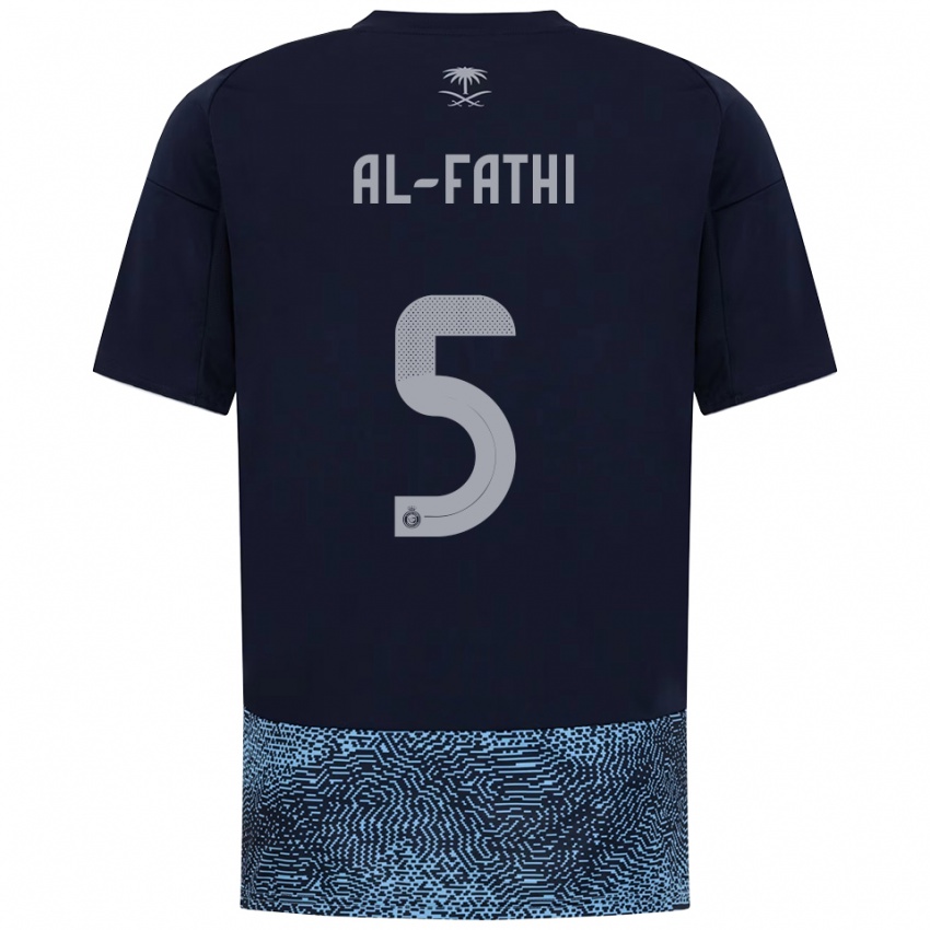 נשים Layan Al-Fathi #5 כחול נייבי תכלת הרחק ג'רזי 2025/26 חולצה קצרה