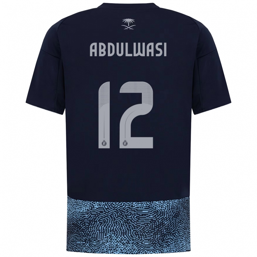 נשים Dalal Abdulwasi #12 כחול נייבי תכלת הרחק ג'רזי 2025/26 חולצה קצרה