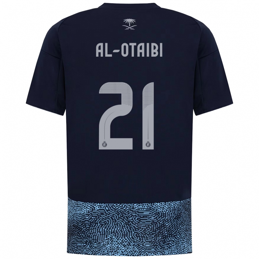 נשים Abdulrahman Al-Otaibi #21 כחול נייבי תכלת הרחק ג'רזי 2025/26 חולצה קצרה