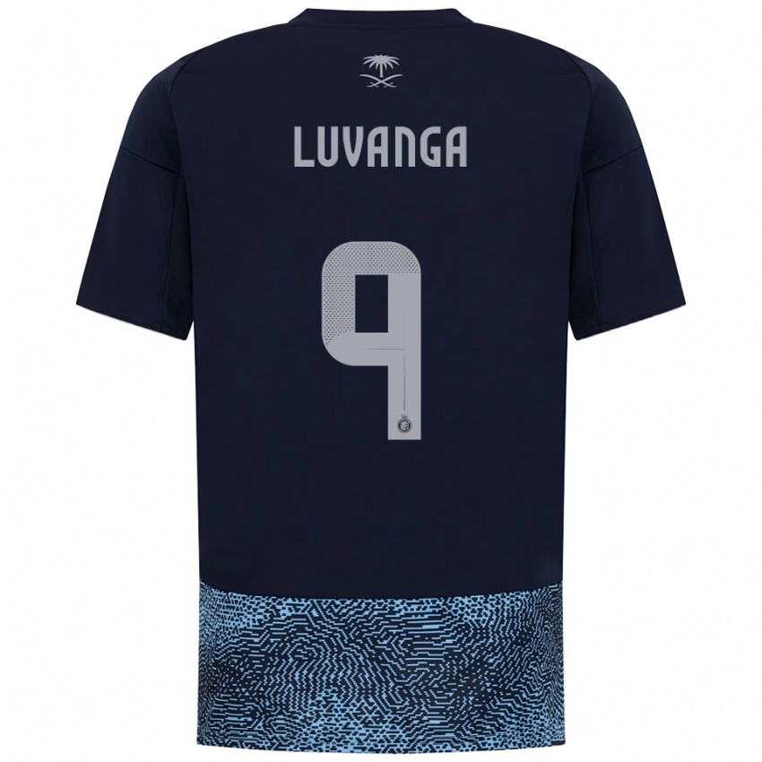 נשים Clara Luvanga #9 כחול נייבי תכלת הרחק ג'רזי 2025/26 חולצה קצרה