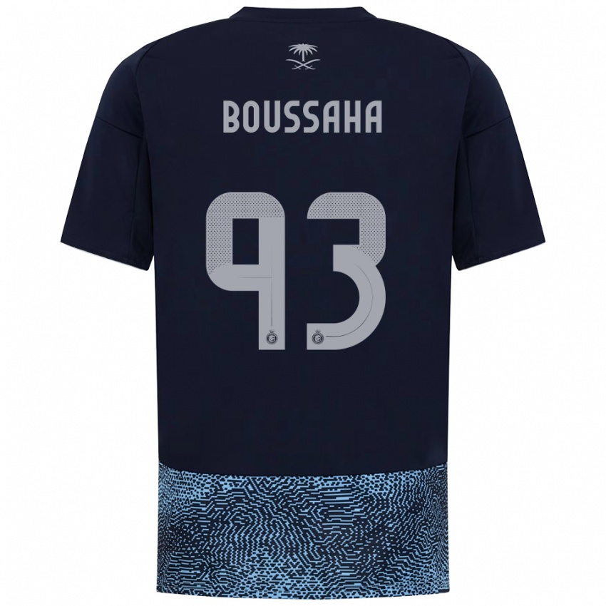 נשים לינה בוסאהה #93 כחול נייבי תכלת הרחק ג'רזי 2025/26 חולצה קצרה