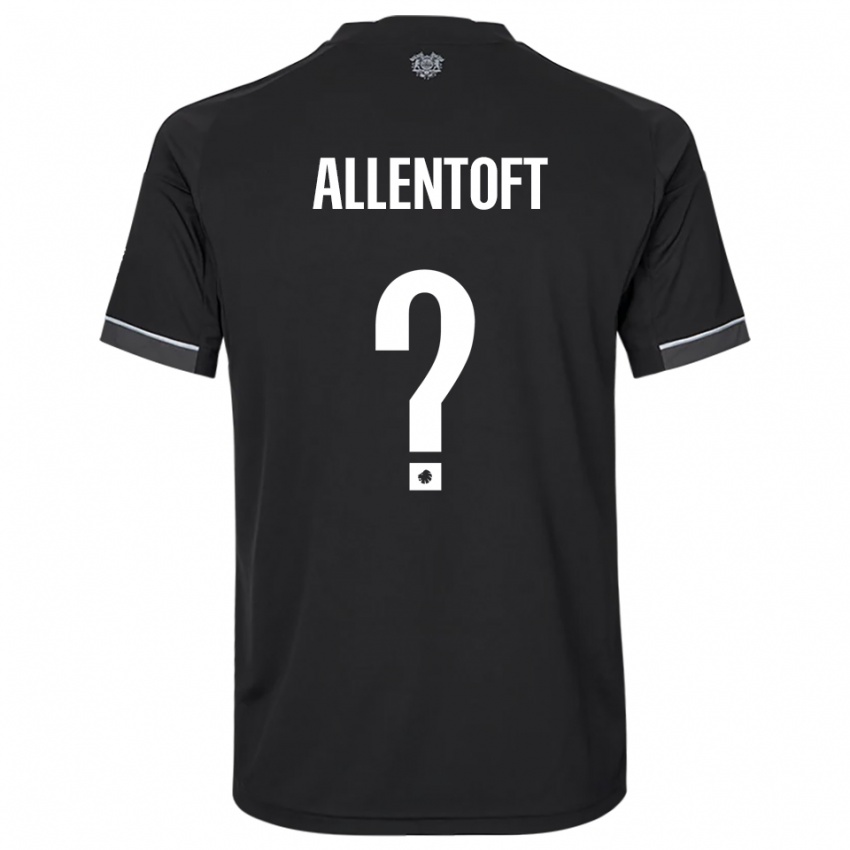 נשים Philip Allentoft #0 שחור לבן הרחק ג'רזי 2025/26 חולצה קצרה