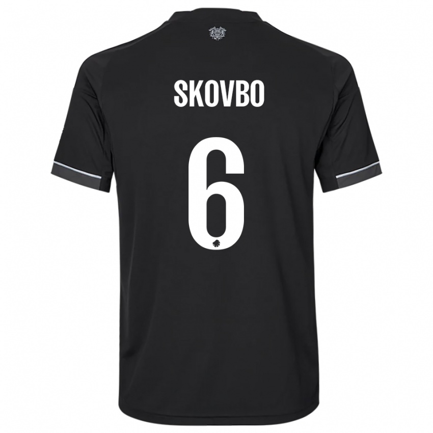 נשים אידה סקובבו #6 שחור לבן הרחק ג'רזי 2025/26 חולצה קצרה