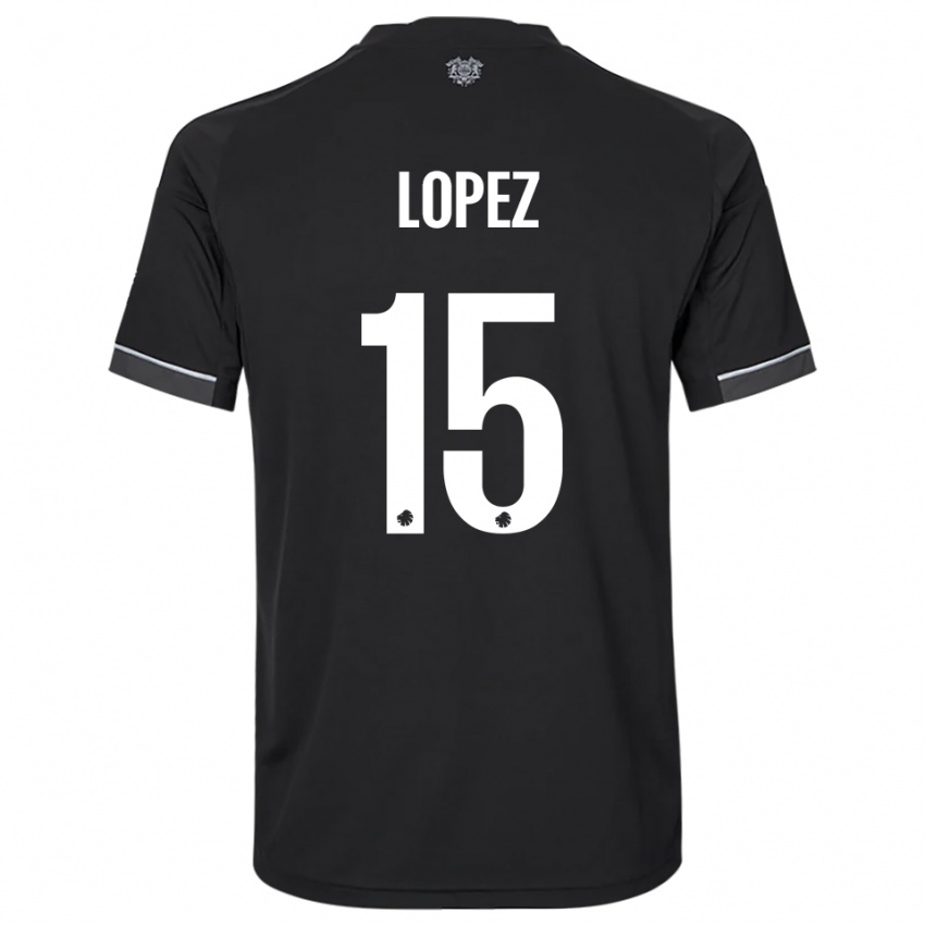 נשים מרקוס לופס #15 שחור לבן הרחק ג'רזי 2025/26 חולצה קצרה