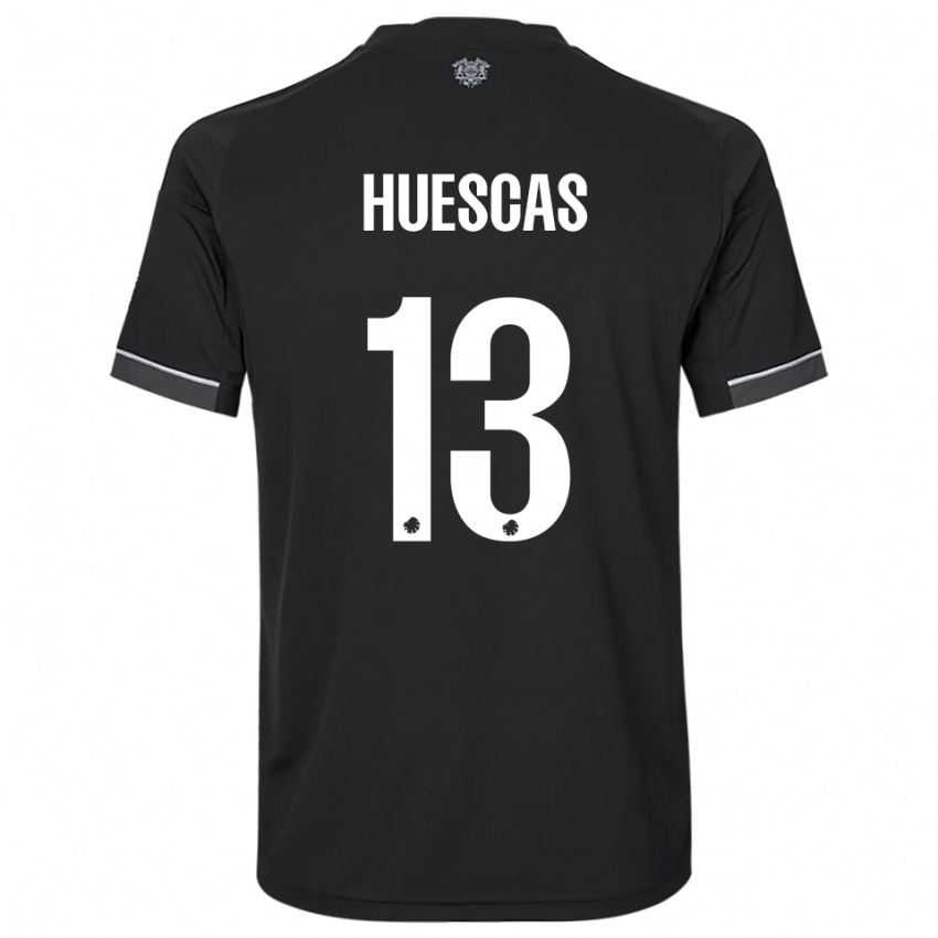 נשים Rodrigo Huescas #13 שחור לבן הרחק ג'רזי 2025/26 חולצה קצרה