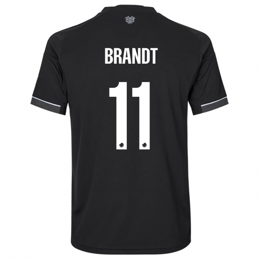 נשים Emma Brandt #11 שחור לבן הרחק ג'רזי 2025/26 חולצה קצרה