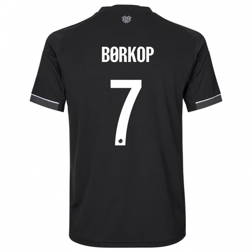 נשים Julie Børkop #7 שחור לבן הרחק ג'רזי 2025/26 חולצה קצרה