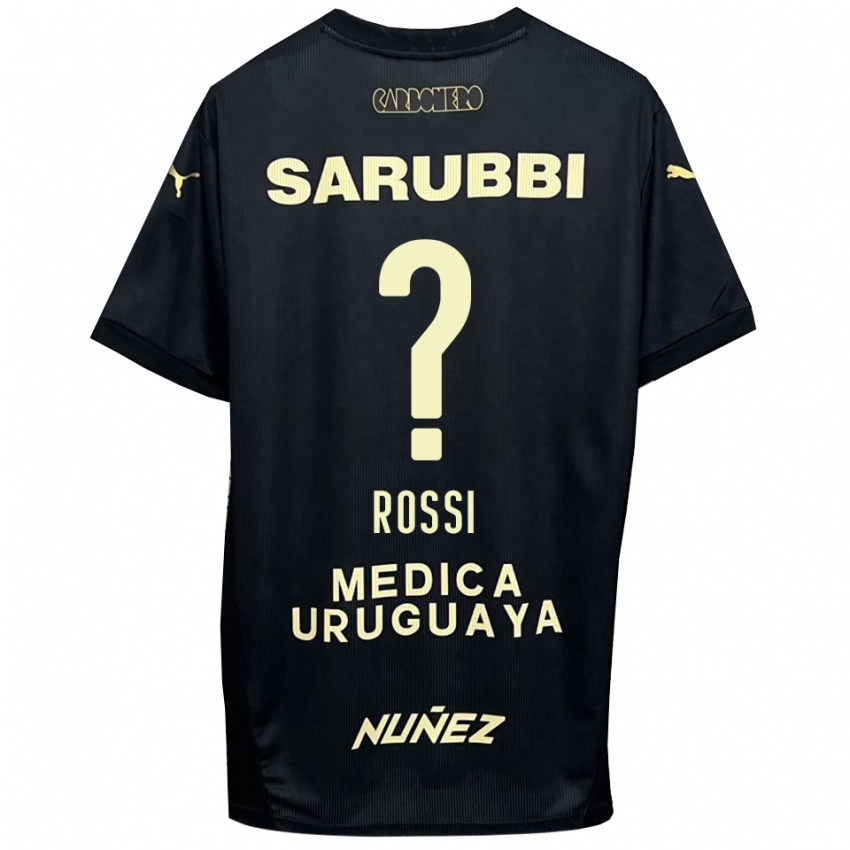 נשים ניקולס רוסי #0 שחור זהב הרחק ג'רזי 2025/26 חולצה קצרה