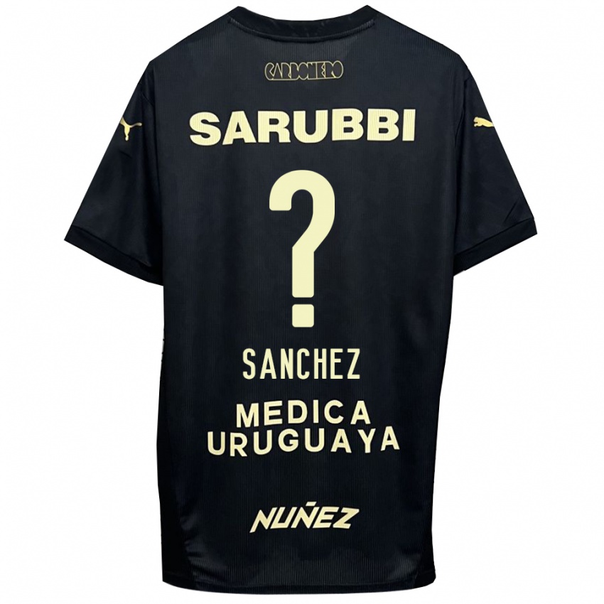 נשים חואן סאנצ'ס #0 שחור זהב הרחק ג'רזי 2025/26 חולצה קצרה