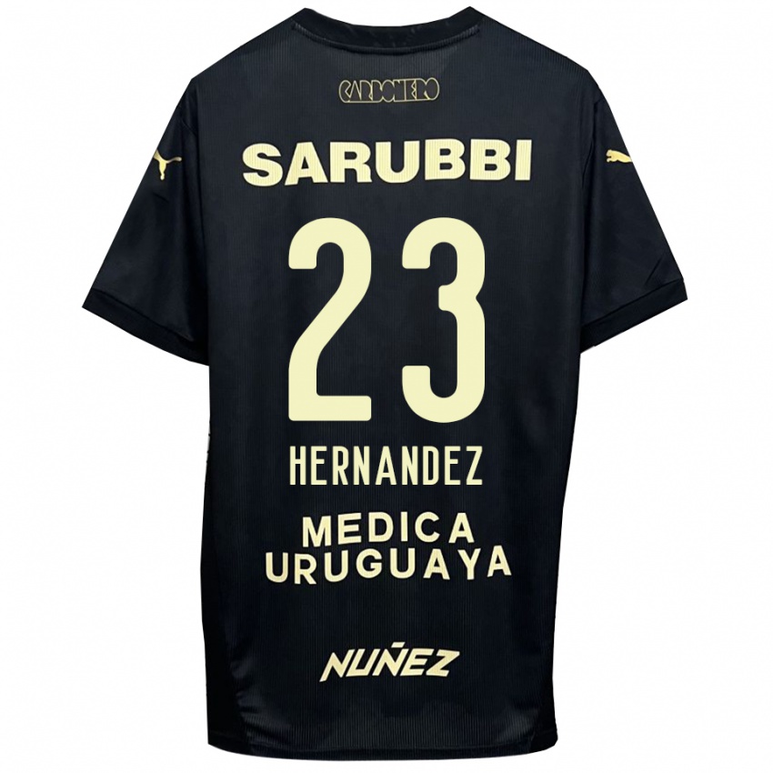 נשים אבל הרננדס #23 שחור זהב הרחק ג'רזי 2025/26 חולצה קצרה