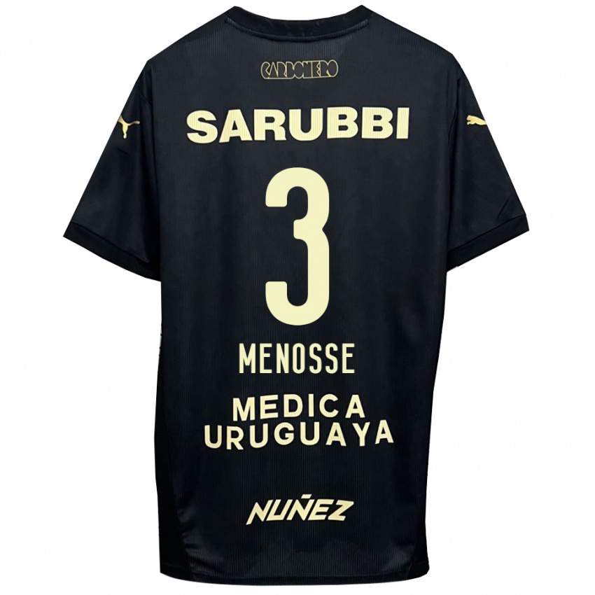 נשים הרנן מנוסה #3 שחור זהב הרחק ג'רזי 2025/26 חולצה קצרה