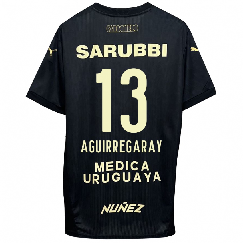 נשים מתיאס אגירגראי #13 שחור זהב הרחק ג'רזי 2025/26 חולצה קצרה