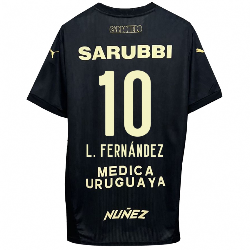 נשים לאונרדו פרננדס #10 שחור זהב הרחק ג'רזי 2025/26 חולצה קצרה