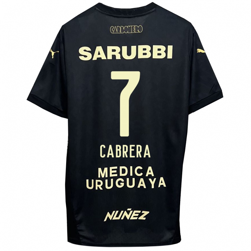 נשים חביאר קבררה #7 שחור זהב הרחק ג'רזי 2025/26 חולצה קצרה