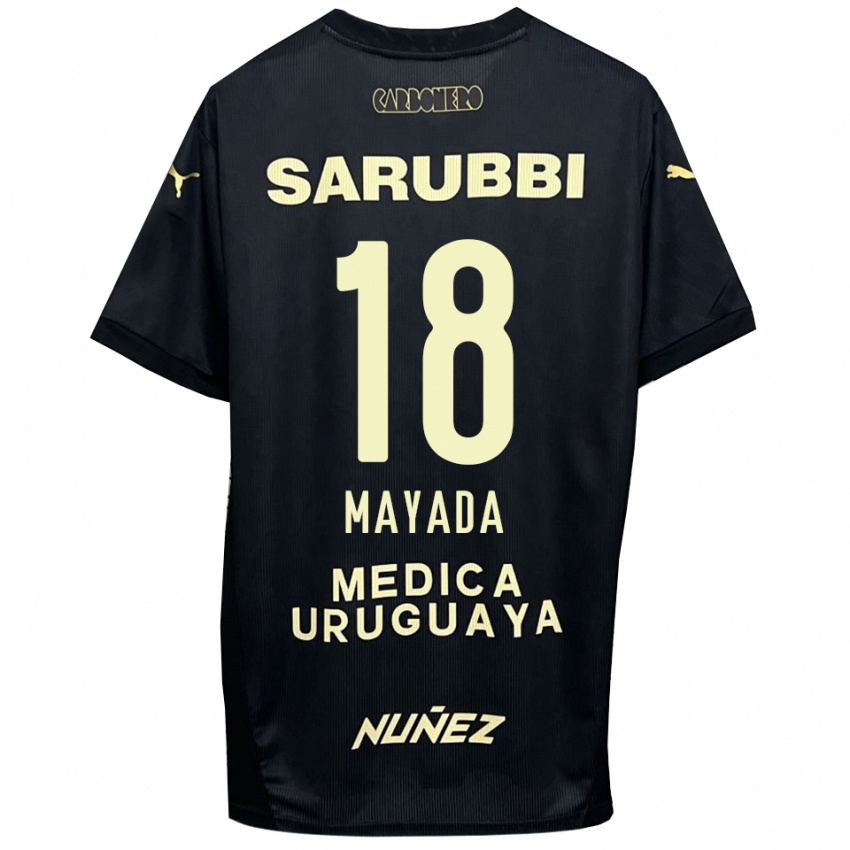 נשים קמילו מאיאדה #18 שחור זהב הרחק ג'רזי 2025/26 חולצה קצרה