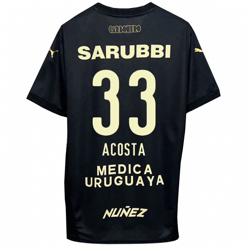 נשים נהואל אקוסטה #33 שחור זהב הרחק ג'רזי 2025/26 חולצה קצרה נשים נהואל אקוסטה #33 שחור זהב הרחק ג'רזי 2025/26 חולצה קצרה