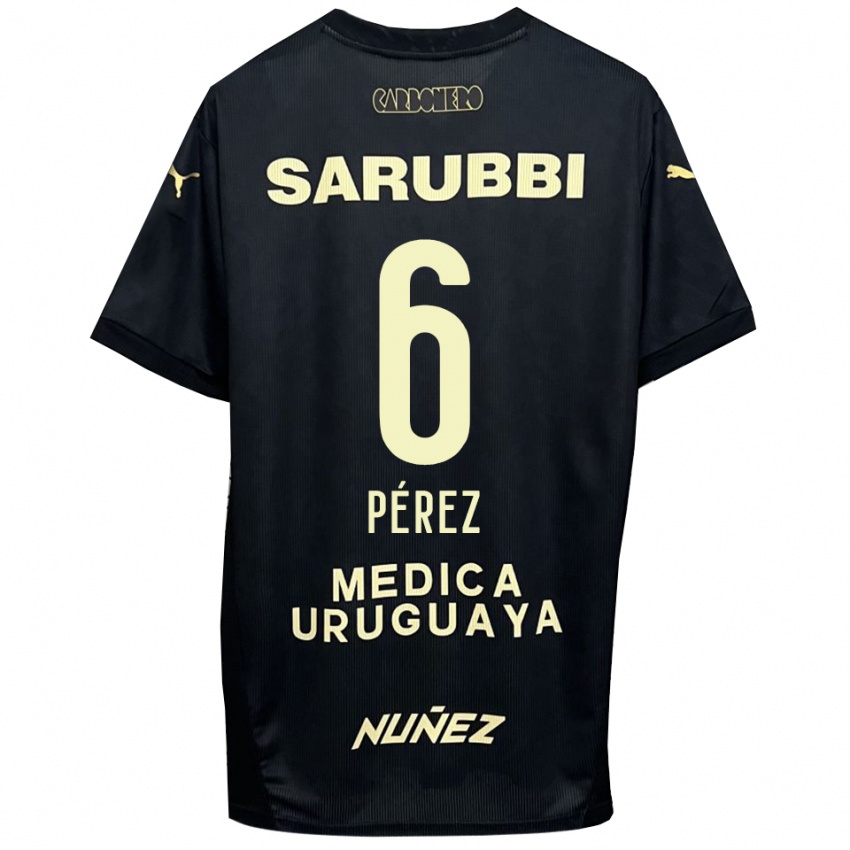 נשים רודריגו פרס קסאדה #6 שחור זהב הרחק ג'רזי 2025/26 חולצה קצרה