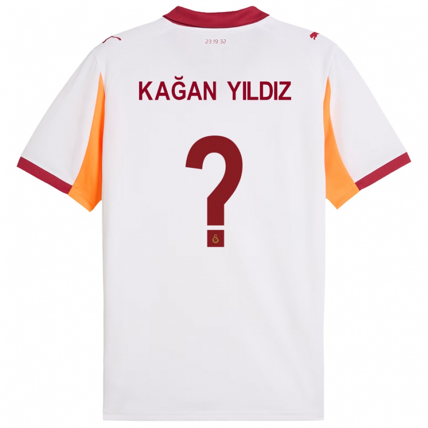 נשים Onur Kağan Yıldız #0 לבן אדום הרחק ג'רזי 2025/26 חולצה קצרה