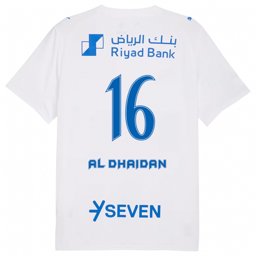 נשים Nadia Al-Dhaidan #16 לבן כחול הרחק ג'רזי 2025/26 חולצה קצרה