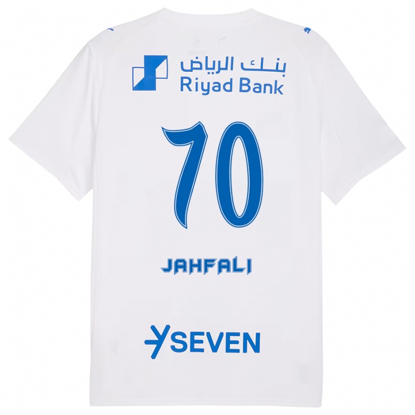 נשים מוחמד ג'חפאלי #70 לבן כחול הרחק ג'רזי 2025/26 חולצה קצרה