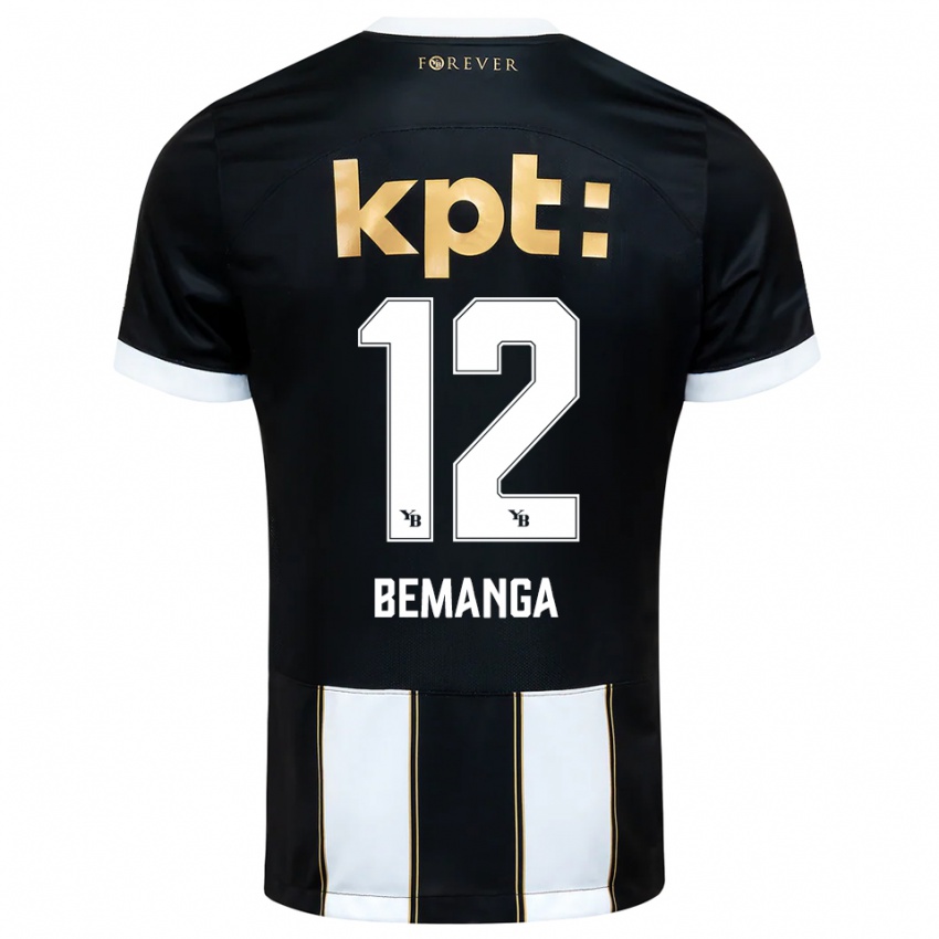 נשים Schilo Bemanga #12 שחור לבן הרחק ג'רזי 2025/26 חולצה קצרה