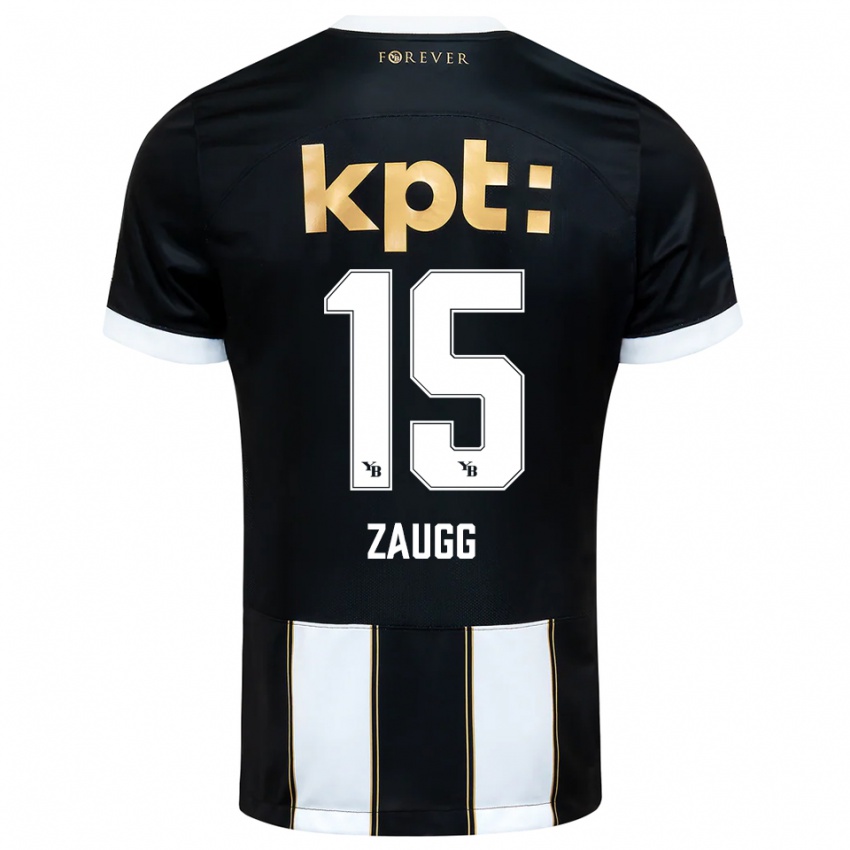 נשים לינה צאוג #15 שחור לבן הרחק ג'רזי 2025/26 חולצה קצרה