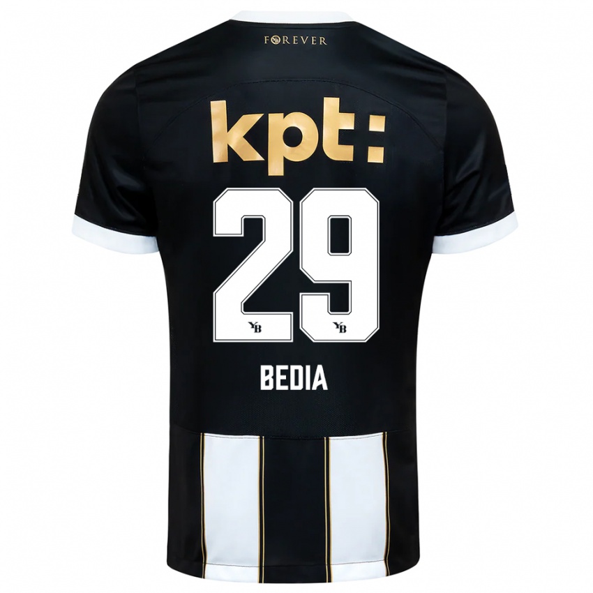 נשים כריס בדיה #29 שחור לבן הרחק ג'רזי 2025/26 חולצה קצרה