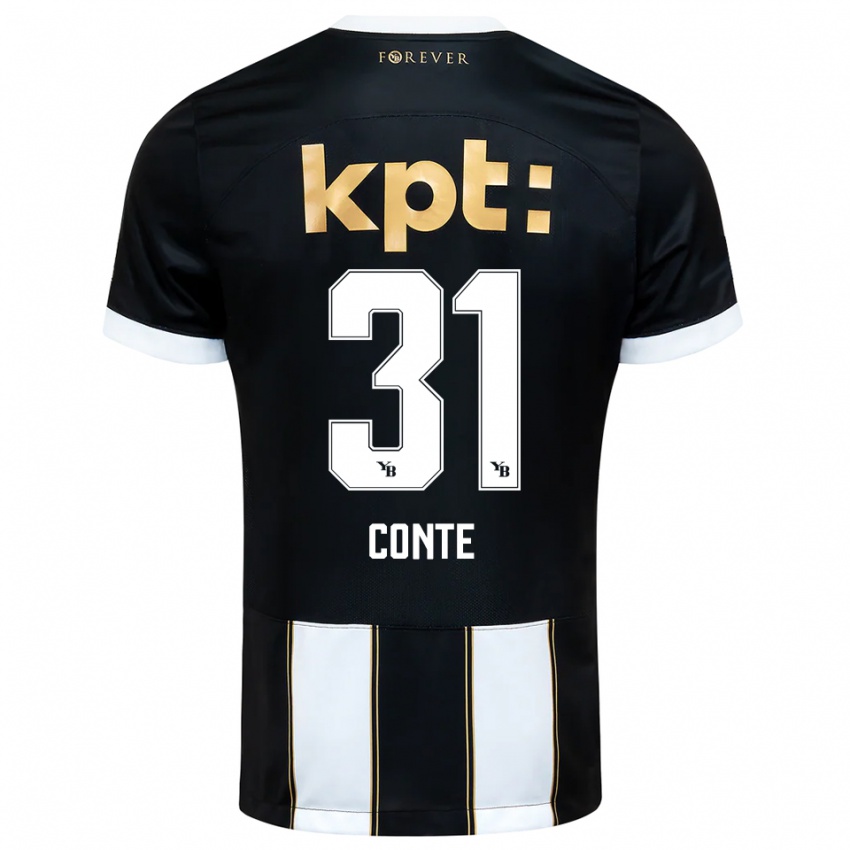 נשים פאסינה קונט #31 שחור לבן הרחק ג'רזי 2025/26 חולצה קצרה