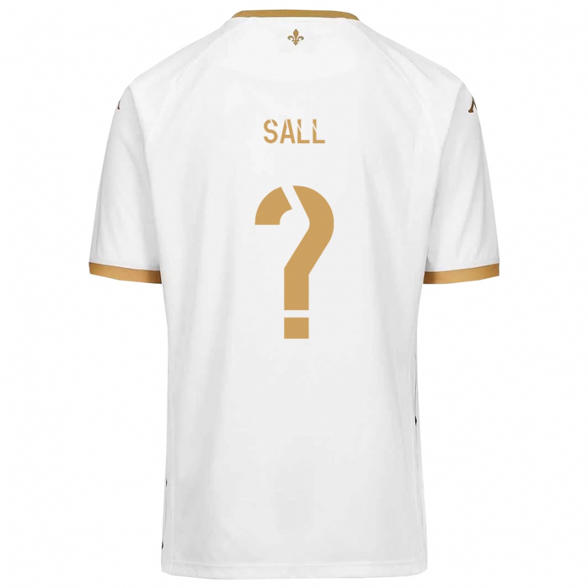 נשים Issa Sall #0 לבן זהב הרחק ג'רזי 2025/26 חולצה קצרה