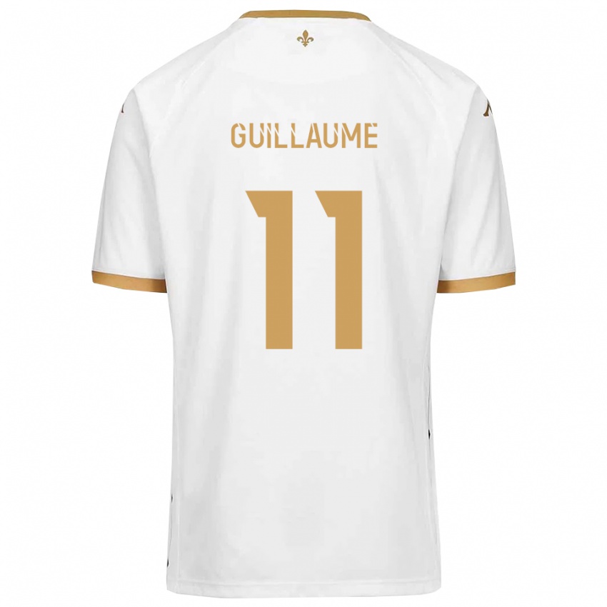 נשים שלטון גווילאומה #11 לבן זהב הרחק ג'רזי 2025/26 חולצה קצרה