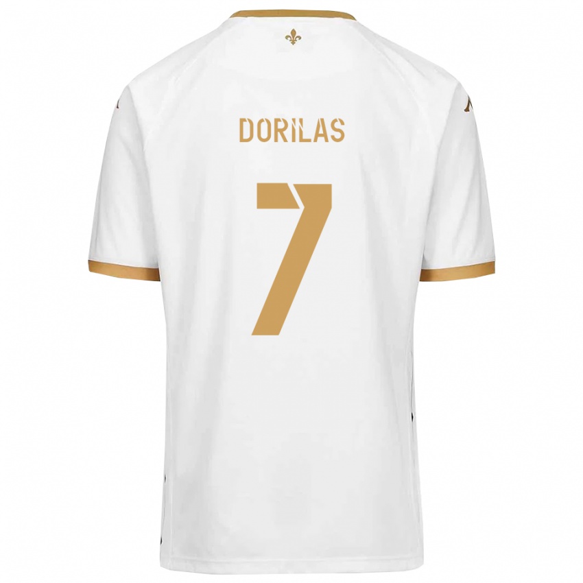 נשים ג׳ואן דורילאס #7 לבן זהב הרחק ג'רזי 2025/26 חולצה קצרה