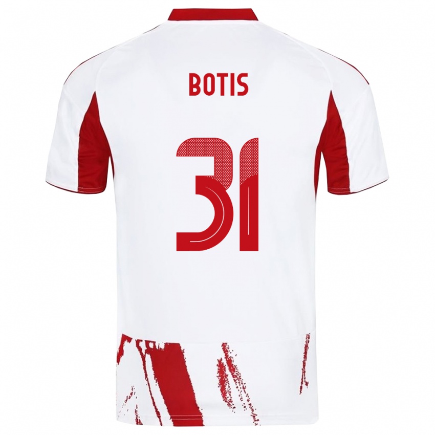 נשים ניקולאוס בוטיס #31 לבן אדום הרחק ג'רזי 2025/26 חולצה קצרה