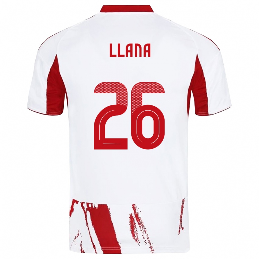נשים אנדראס ליאנה #26 לבן אדום הרחק ג'רזי 2025/26 חולצה קצרה