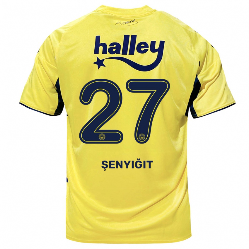 נשים אנס שניגיט #27 צהוב כחול נייבי הרחק ג'רזי 2025/26 חולצה קצרה