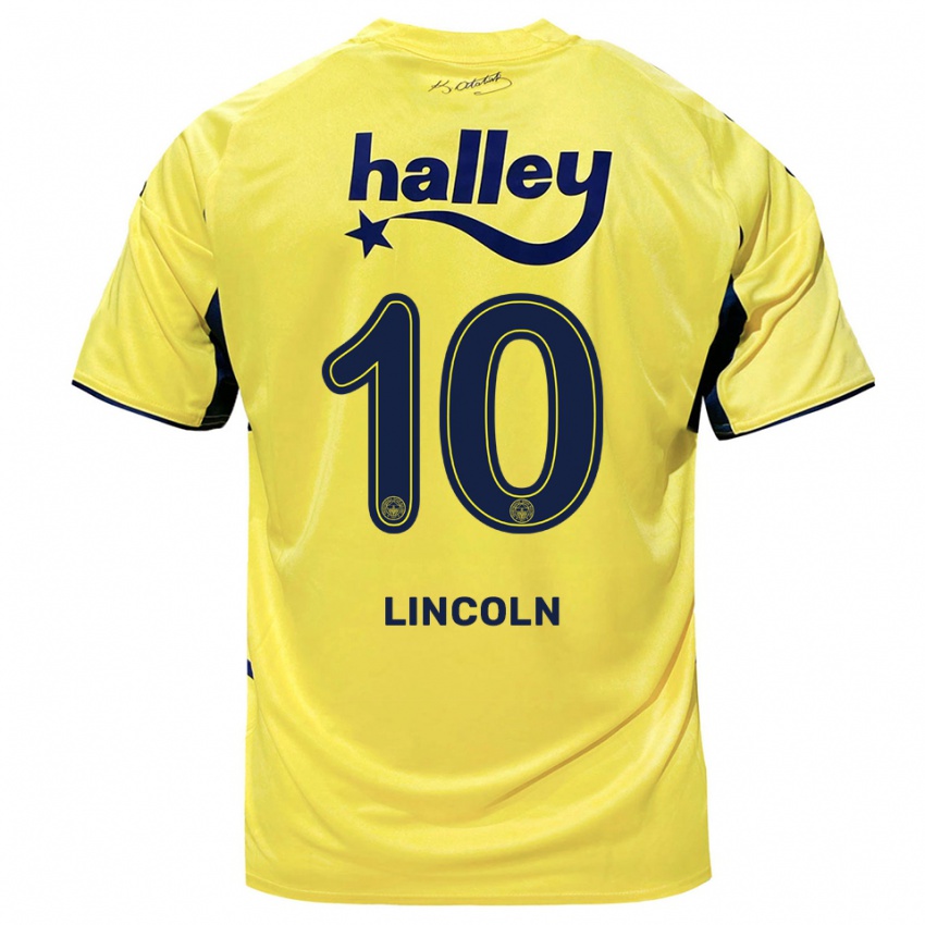 נשים לינקולן #10 צהוב כחול נייבי הרחק ג'רזי 2025/26 חולצה קצרה