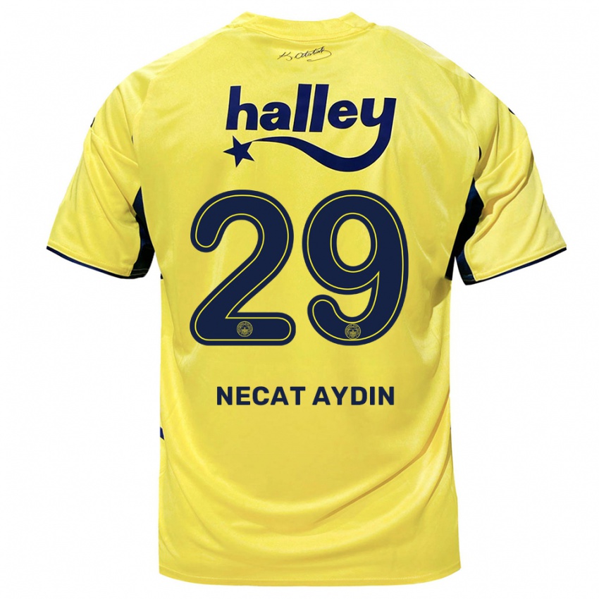 נשים אחמט נג'את איידין #29 צהוב כחול נייבי הרחק ג'רזי 2025/26 חולצה קצרה