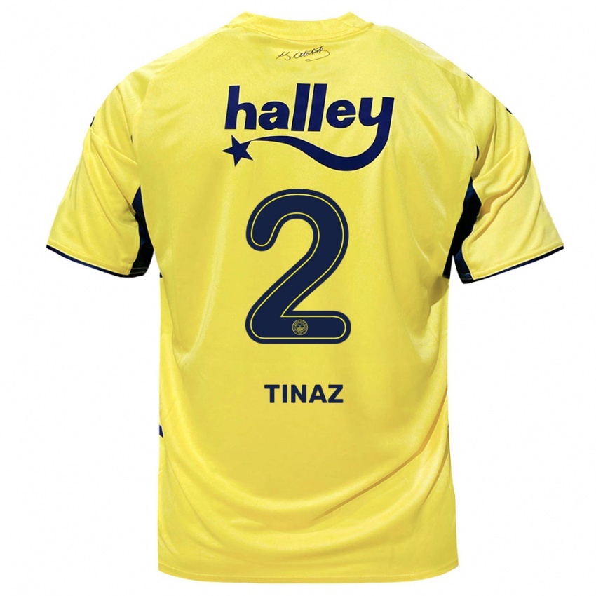 נשים אלטו טינאז #2 צהוב כחול נייבי הרחק ג'רזי 2025/26 חולצה קצרה